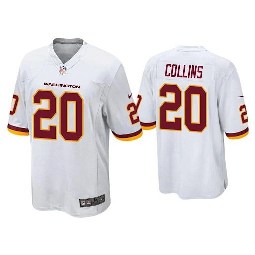 Men Washington Redskins 20 Landon Collins Nike White Retired Player Game NFL Jersey